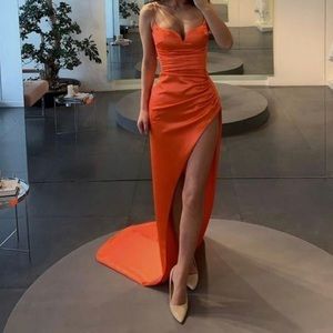 Black dress- high slit- brand new- for Prom or Black tie. Size 4